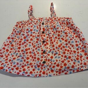 Old Navy Girls 12-18 months Floral Camisole - Red and Blue